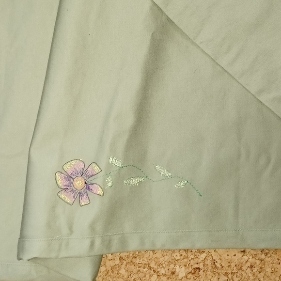 Teddy Fresh Relaxed Fit Embroidered Khaki Pants Size 32 NWT - Picture 6 of 11